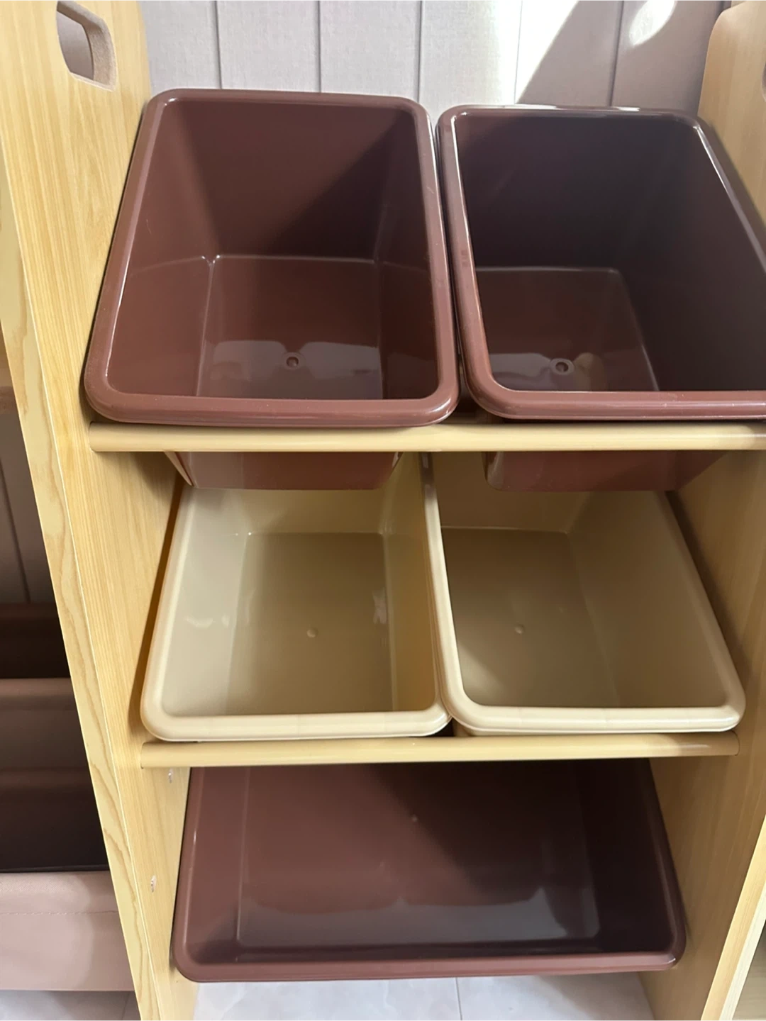 木製 おもちゃ収納ラック お片付け棚の写真3枚目