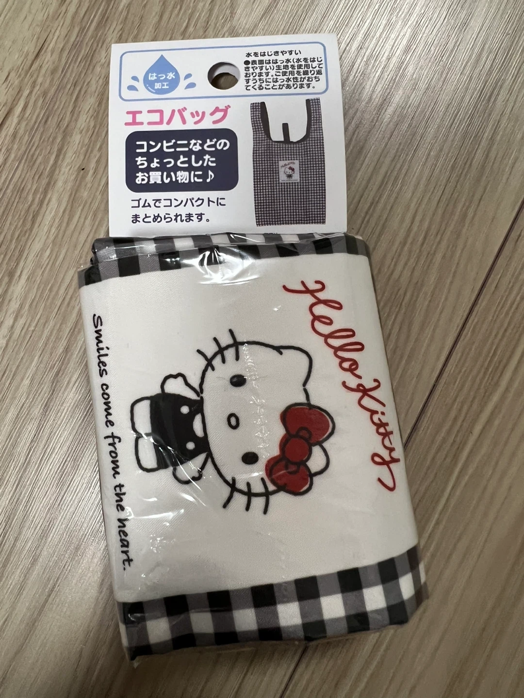 新品⭕️サンリオ ハローキティ エコバッグ S チェック