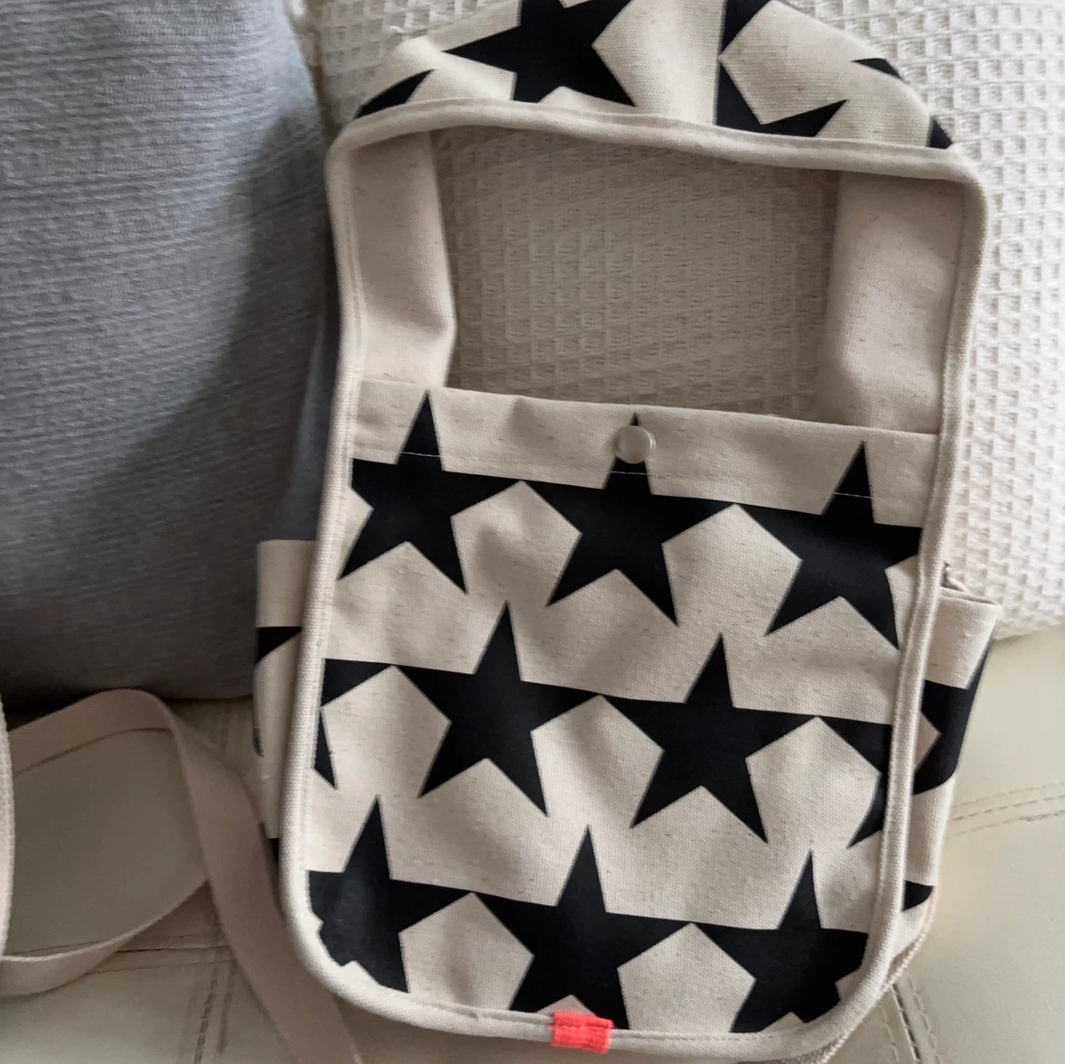 サリュモンポテ 星柄 キャンバストートバッグ