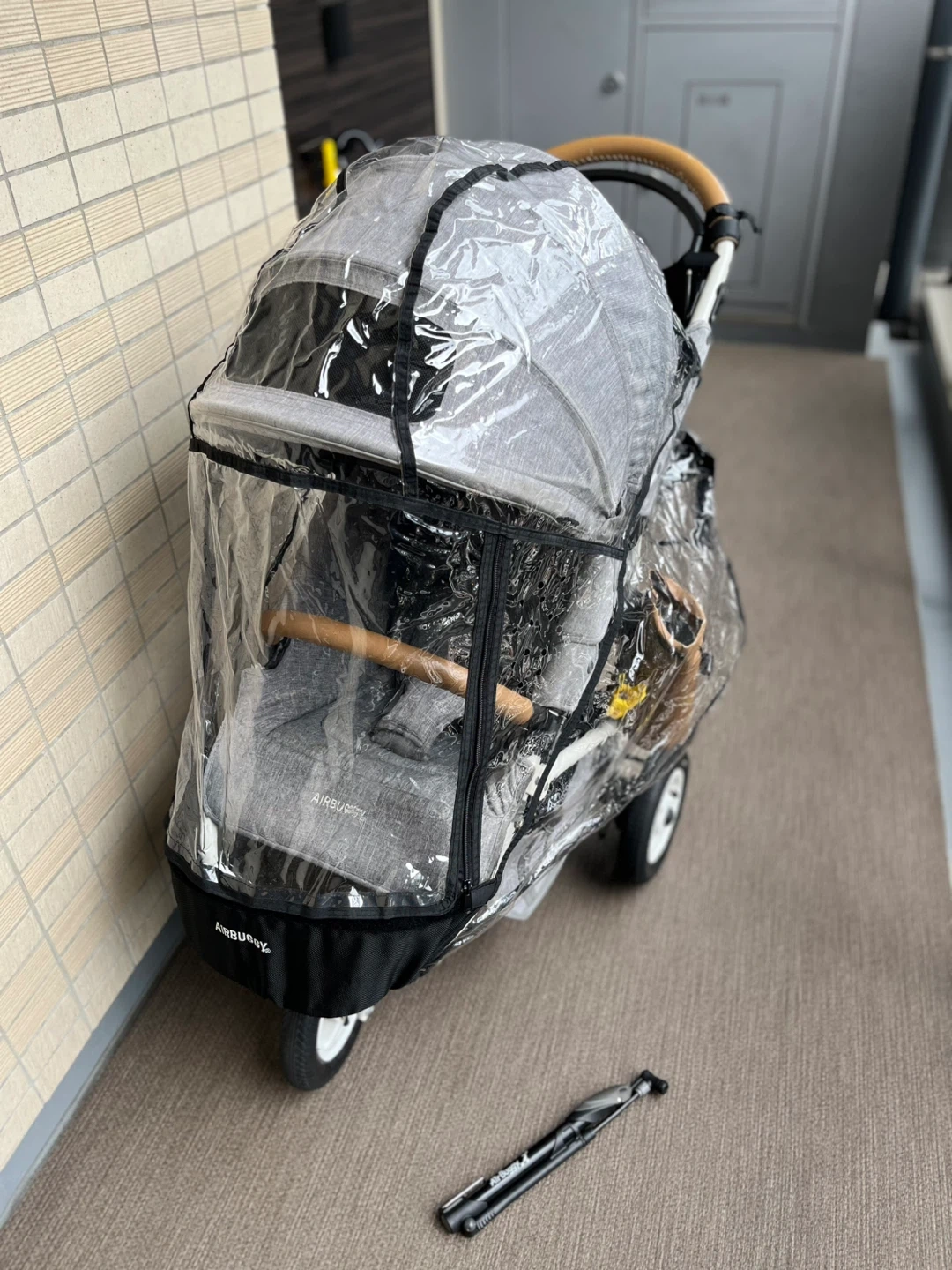 エアバギー ベビーカー グレーの写真5枚目