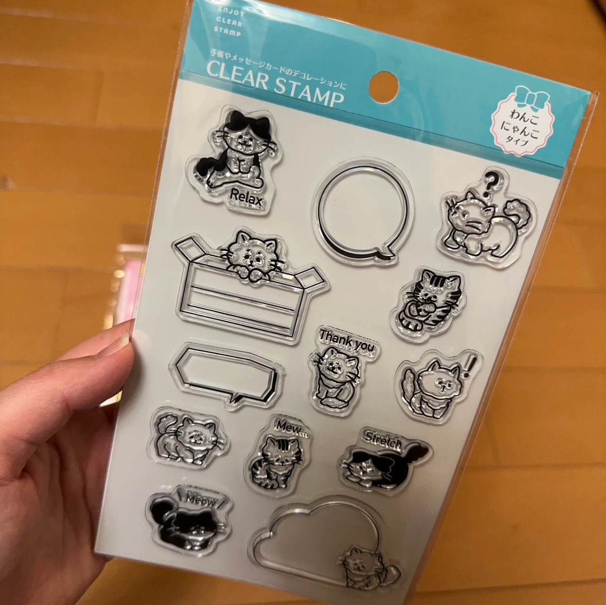 レターセット 3点セット まとめ売り　クリアスタンプ　アニマルの写真2枚目