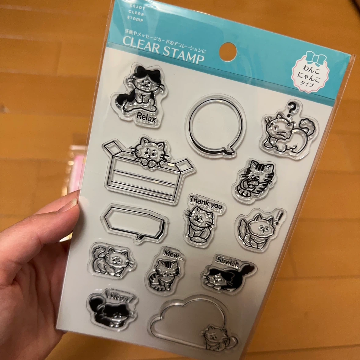 レターセット 3点セット まとめ売り クリアスタンプ アニマルの写真2枚目