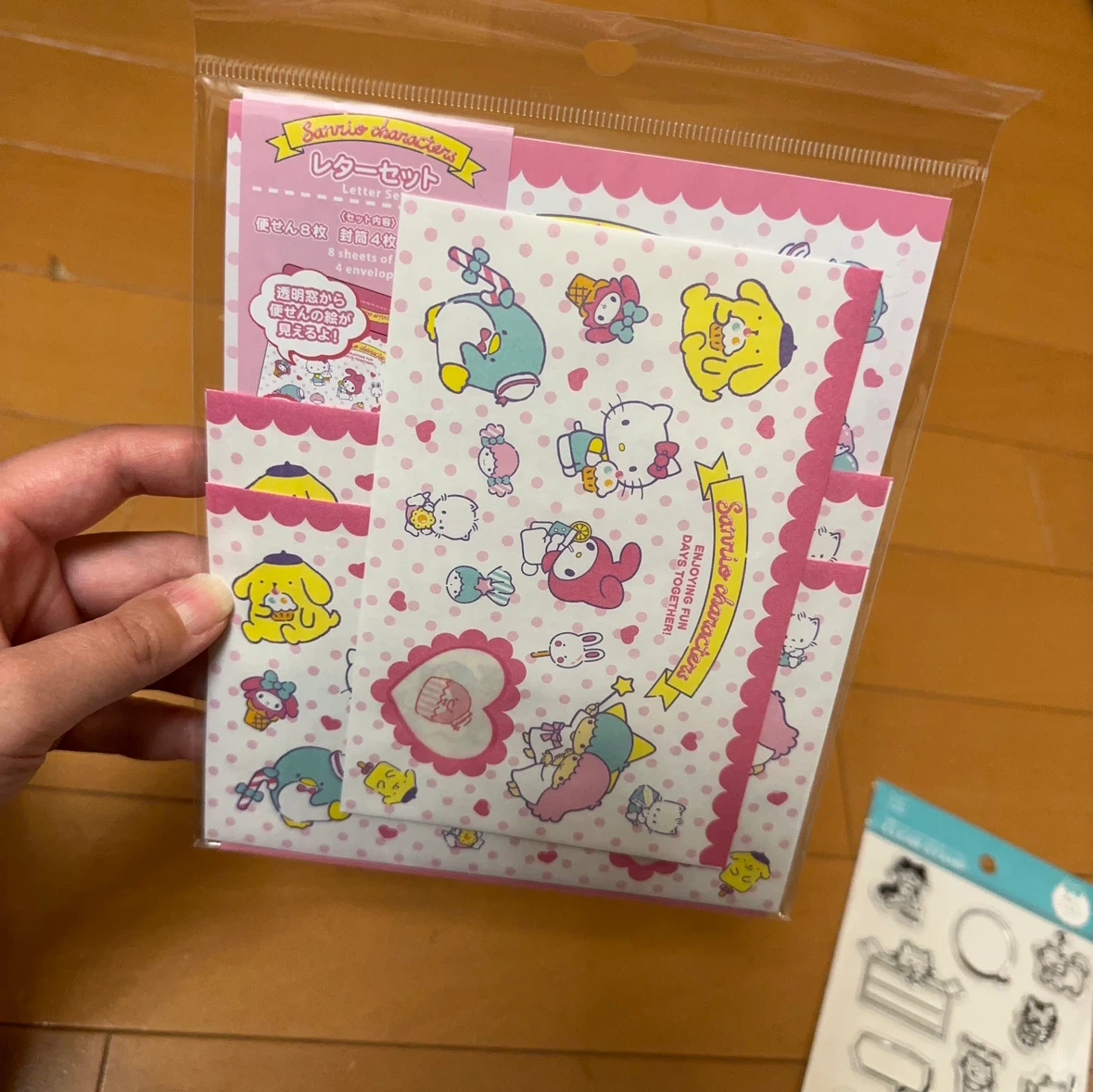 レターセット 3点セット まとめ売り クリアスタンプ アニマルの写真3枚目