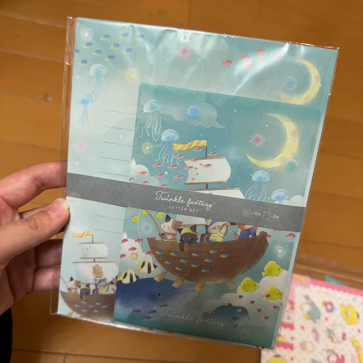 レターセット 3点セット まとめ売り クリアスタンプ アニマルの写真4枚目