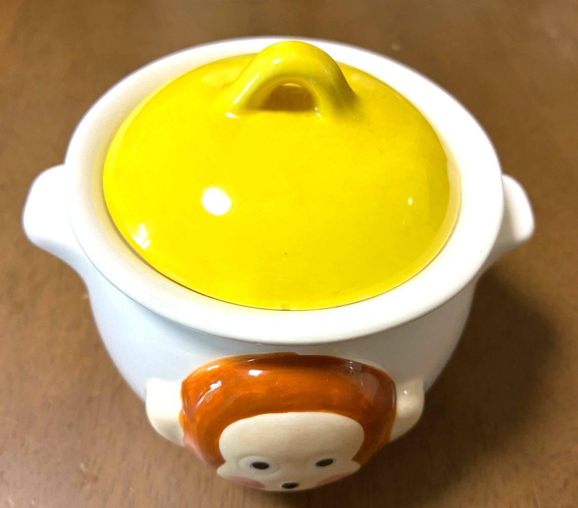 サンリオ おさるのもんきち陶器製ポットの写真2枚目