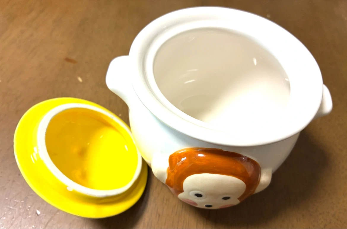 サンリオ おさるのもんきち陶器製ポットの写真3枚目