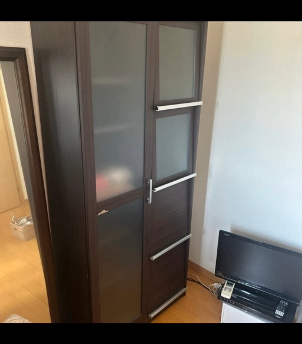 収納棚 ダークブラウン 多目的ラックの写真2枚目