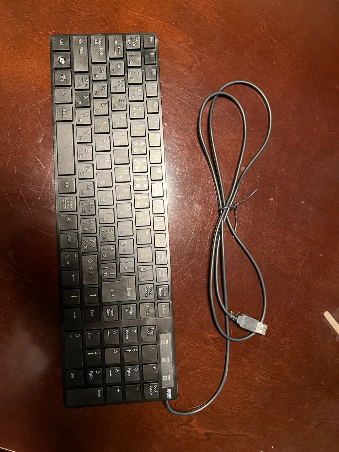 サンワサプライ USBキーボード SKB-SL13BKの写真3枚目