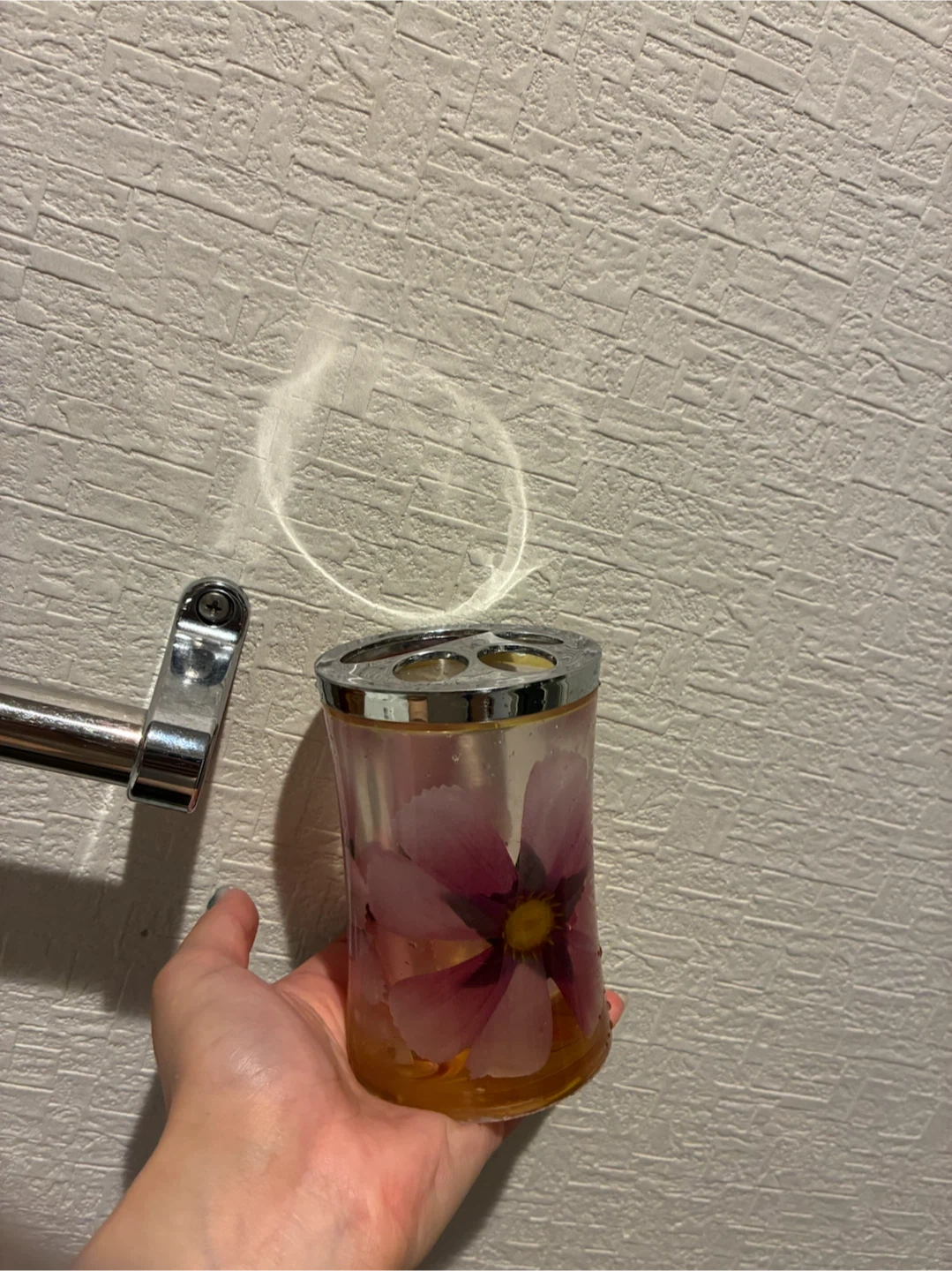 花柄 歯ブラシスタンド