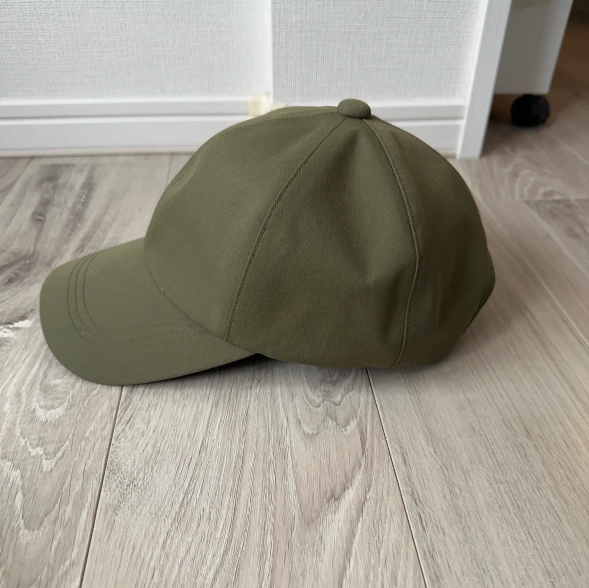 無印良品 キャップ カーキ 55-59cmの写真2枚目