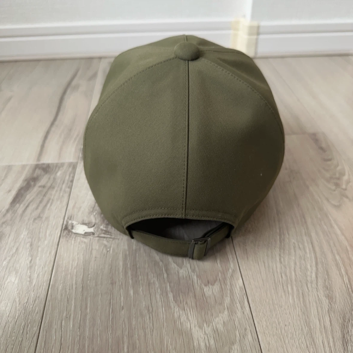 無印良品 キャップ カーキ 55-59cmの写真3枚目