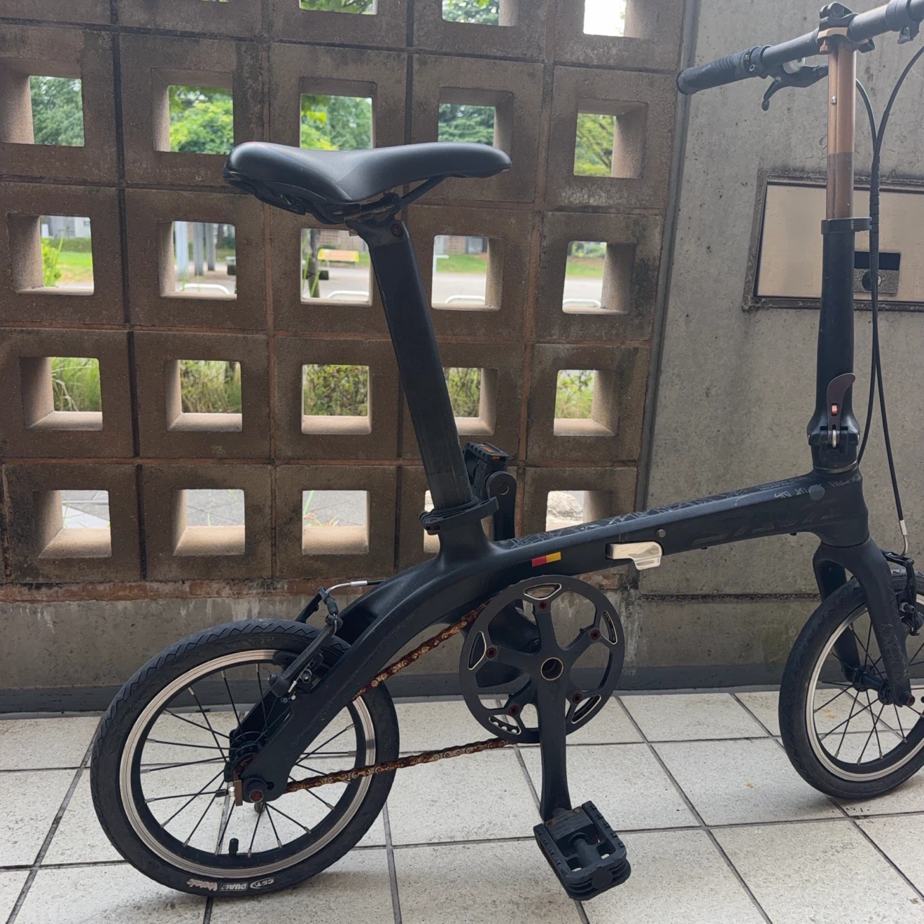 サヴァ 折りたたみ自転車 マットブラックの写真2枚目