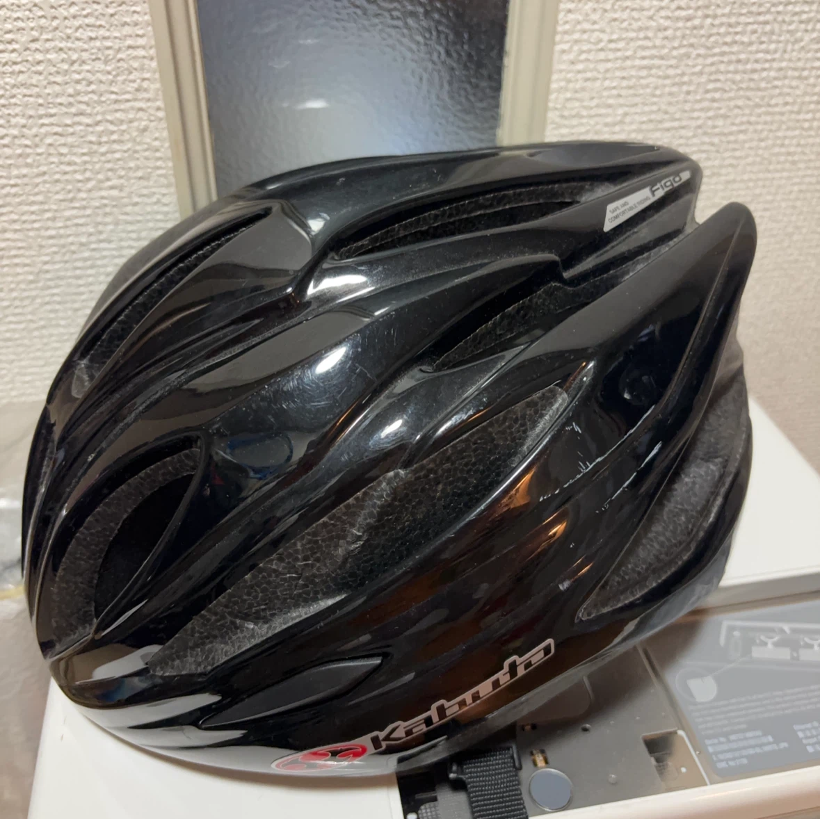 カブト フィーゴ 自転車ヘルメット 黒の写真2枚目