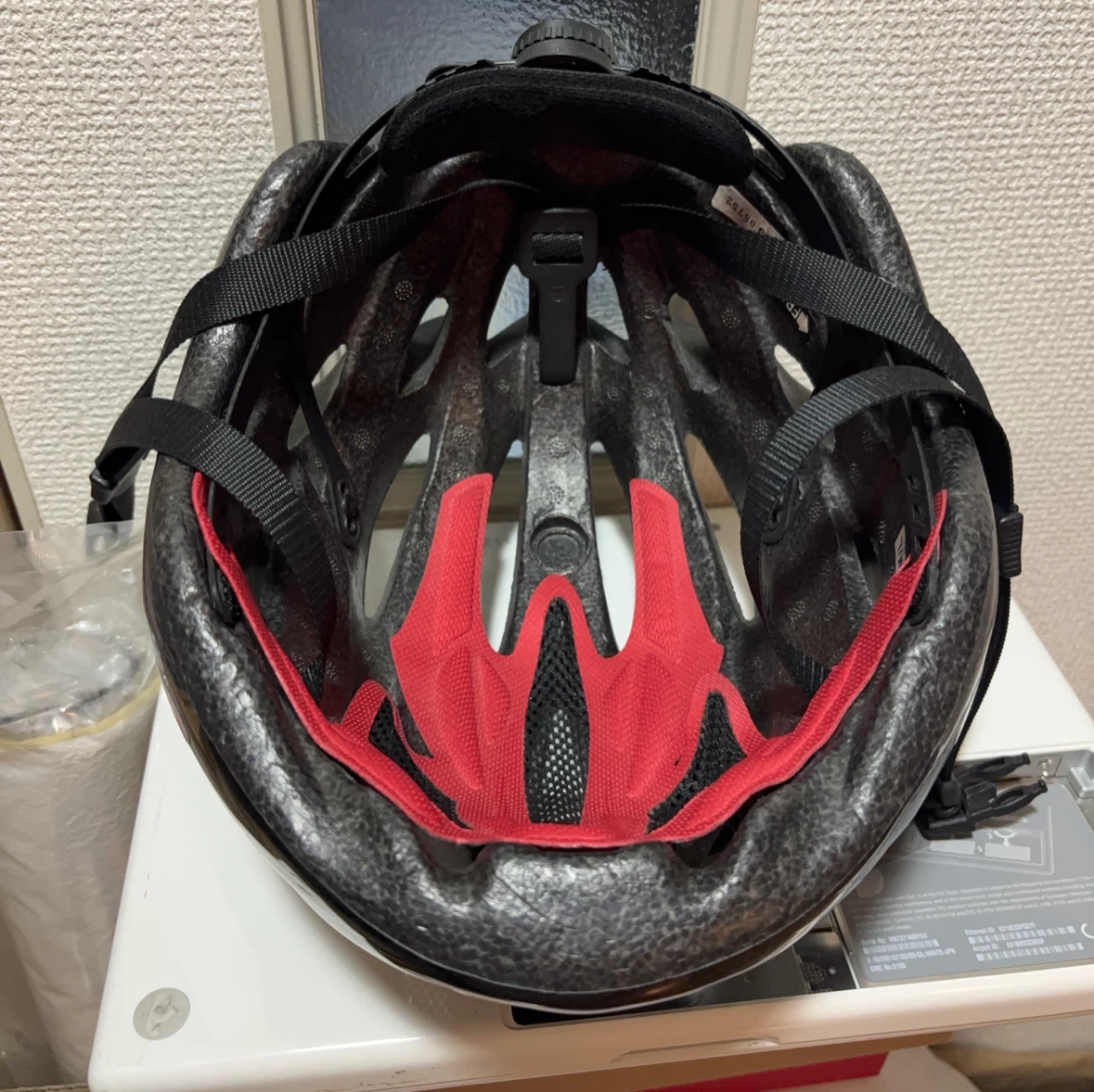 カブト フィーゴ 自転車ヘルメット 黒の写真3枚目