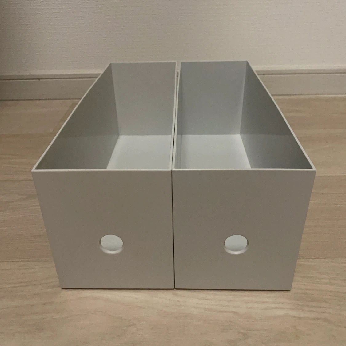 無印良品 ファイルボックス スタンダードタイプ1/2 ホワイト 2個セット