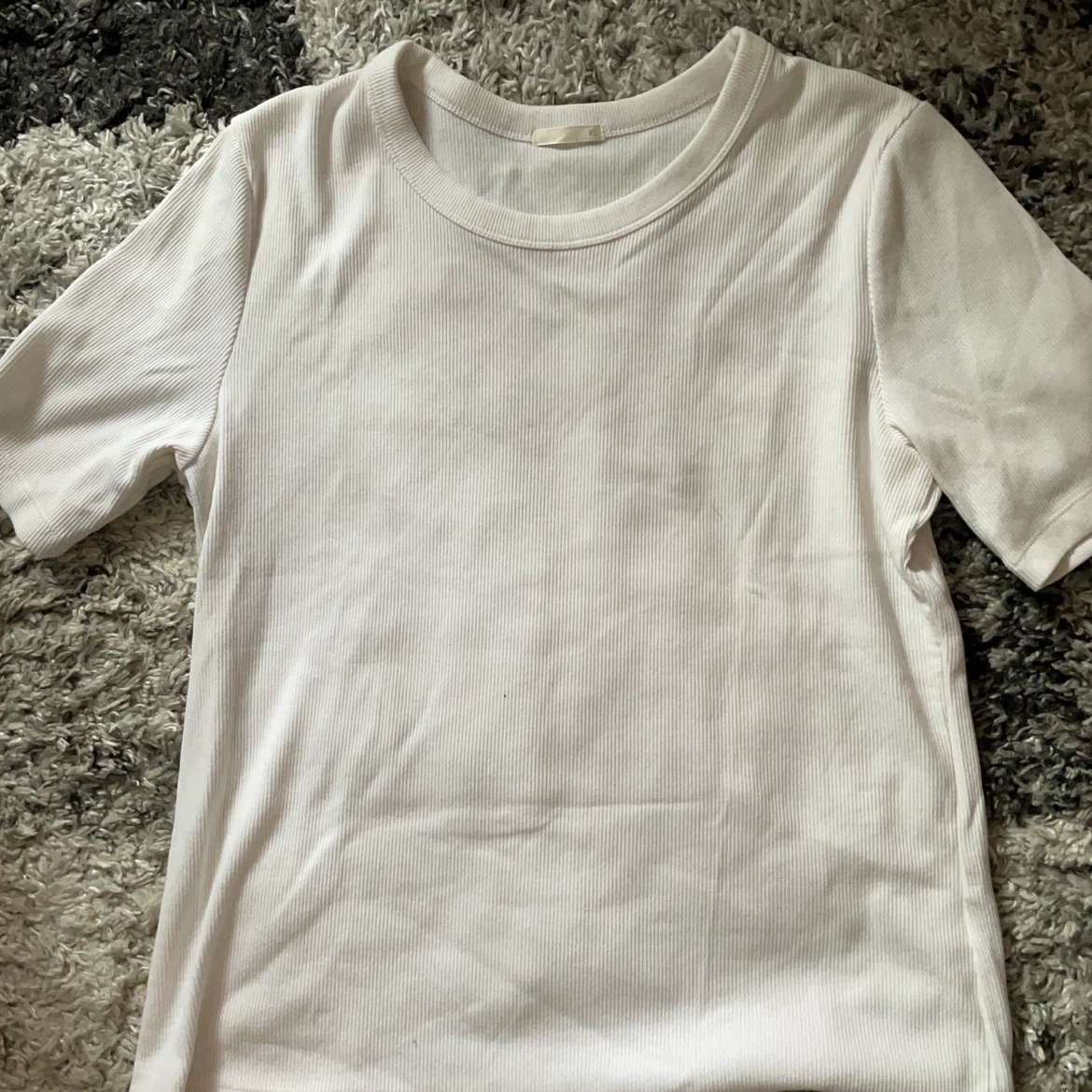 ジーユー リブTシャツ ホワイト XL