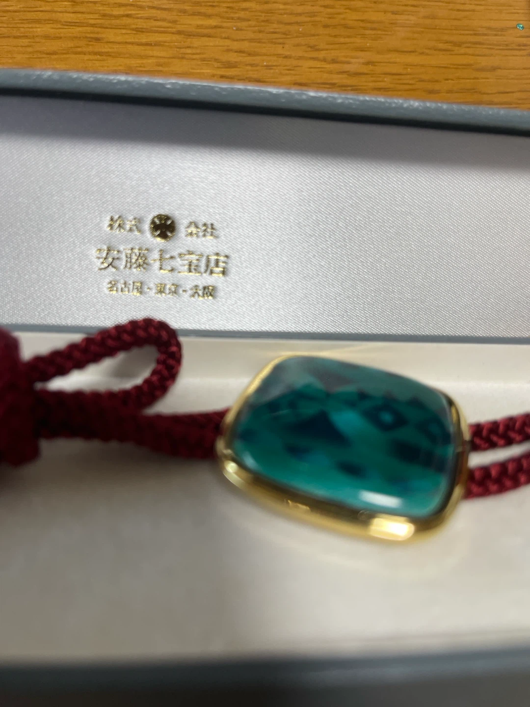 安藤七宝店 ループタイ ターコイズ風装飾の写真2枚目