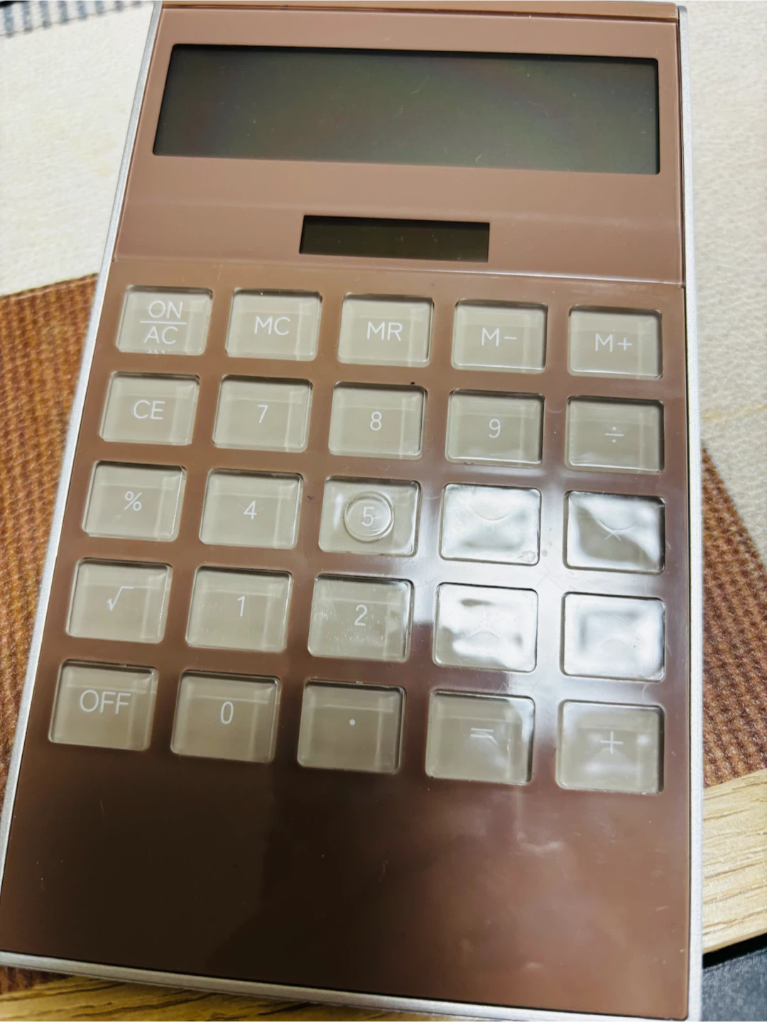 無印良品 電卓 ブラウン