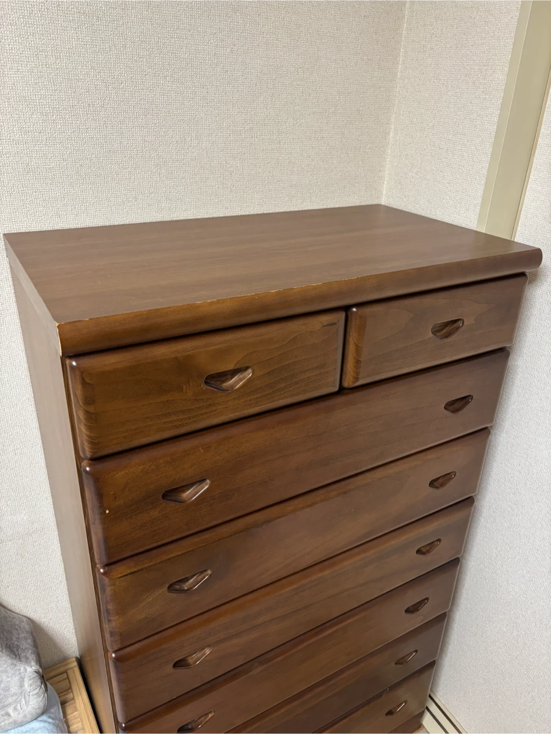 木製ハイチェスト 収納タンスの写真2枚目