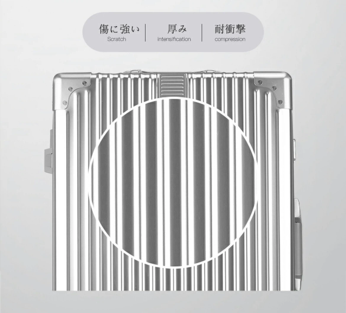 大型スーツケース 90L TSAロック 静音8輪キャスターの写真6枚目