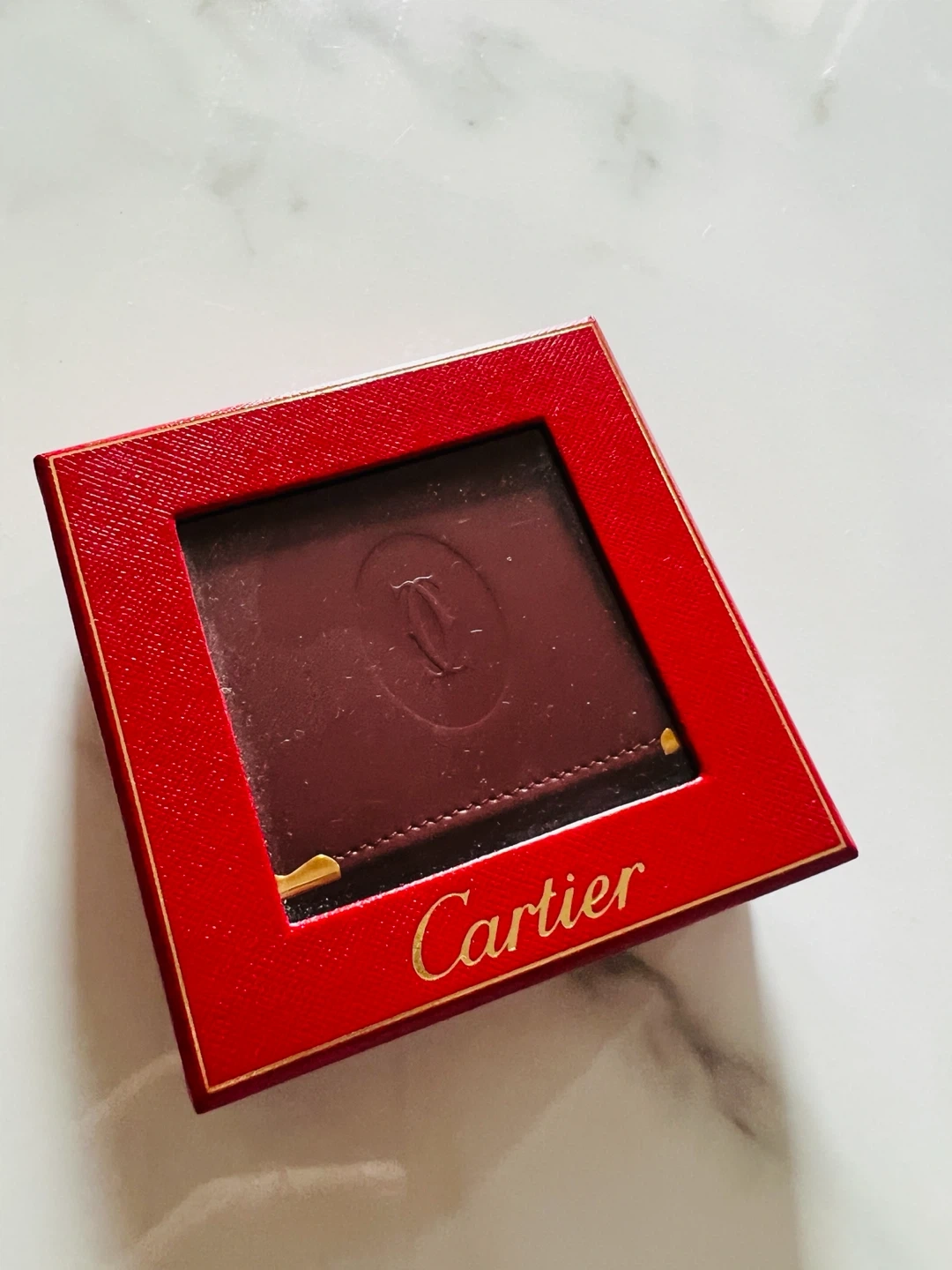 カルティエ 小銭入れボルドー