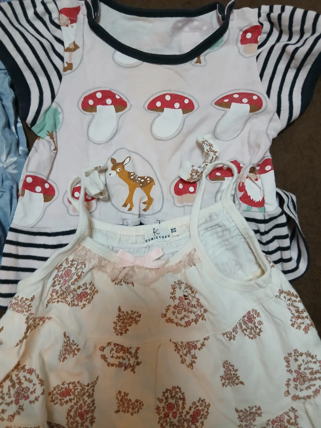 Baby女児ロンパース3着&チュニックワンピース2着
