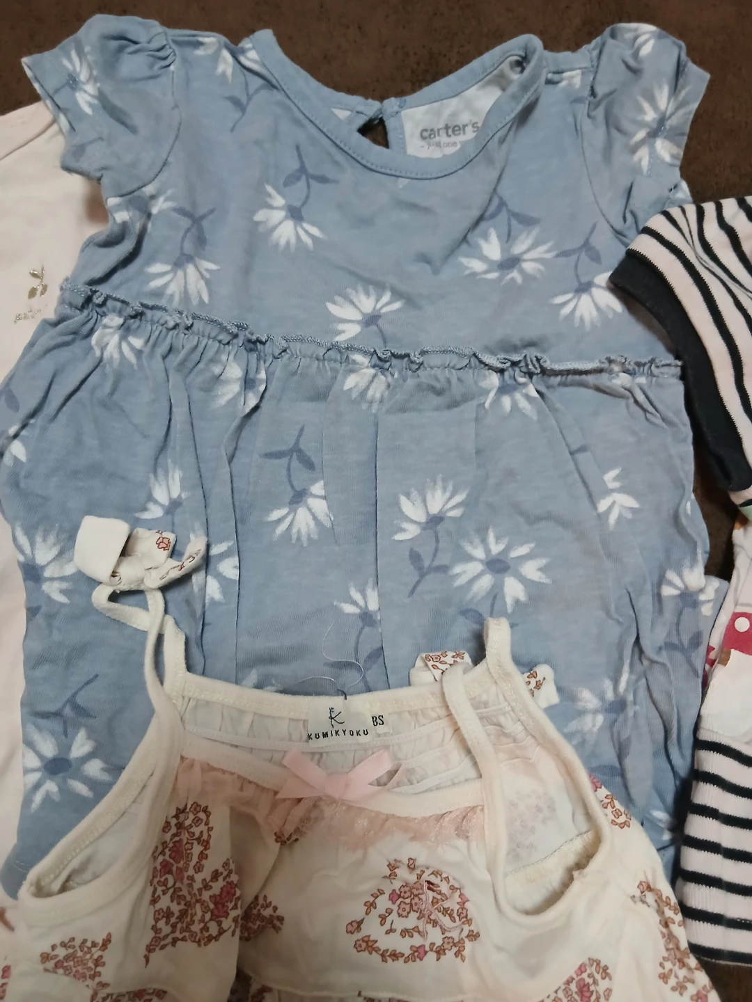 Baby女児ロンパース3着&チュニックワンピース2着の写真3枚目