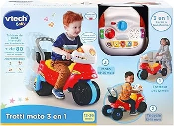 ブイテック 3in1 乗用玩具 赤