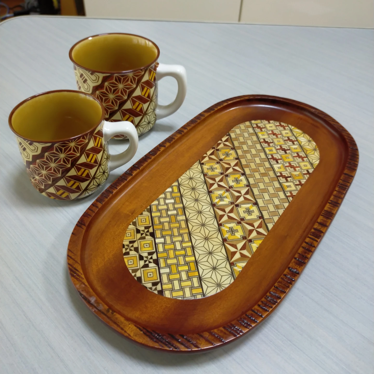 箱根寄木お茶セットの写真2枚目
