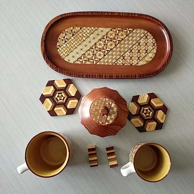 箱根寄木お茶セットの写真3枚目