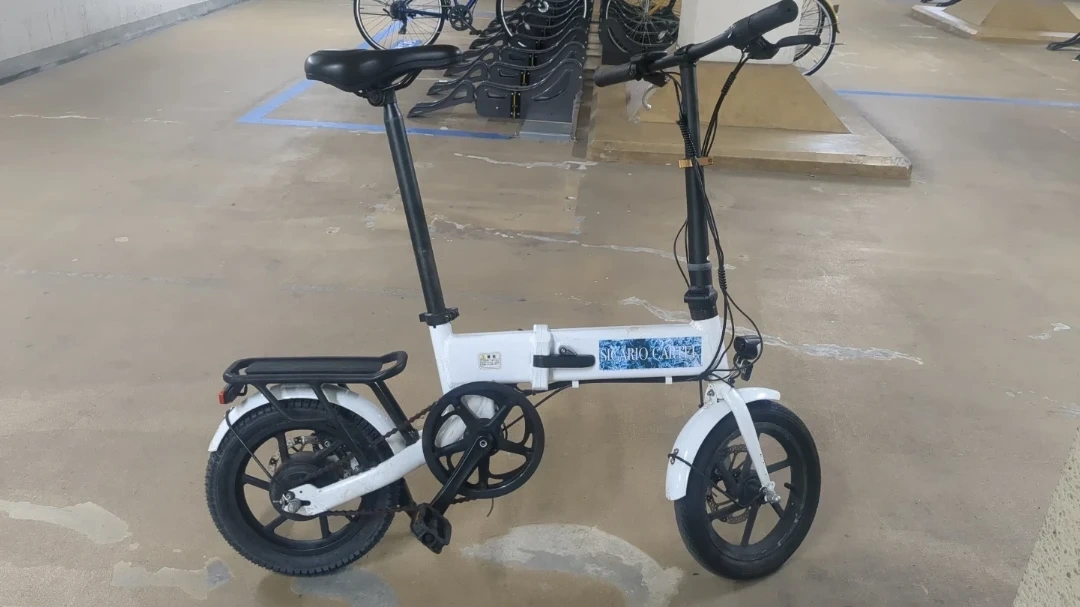 アルザン EVER-BLUE 【ジャンク・車で引取限定】アルザン 14インチ折りたたみ電動自転車(モペット)