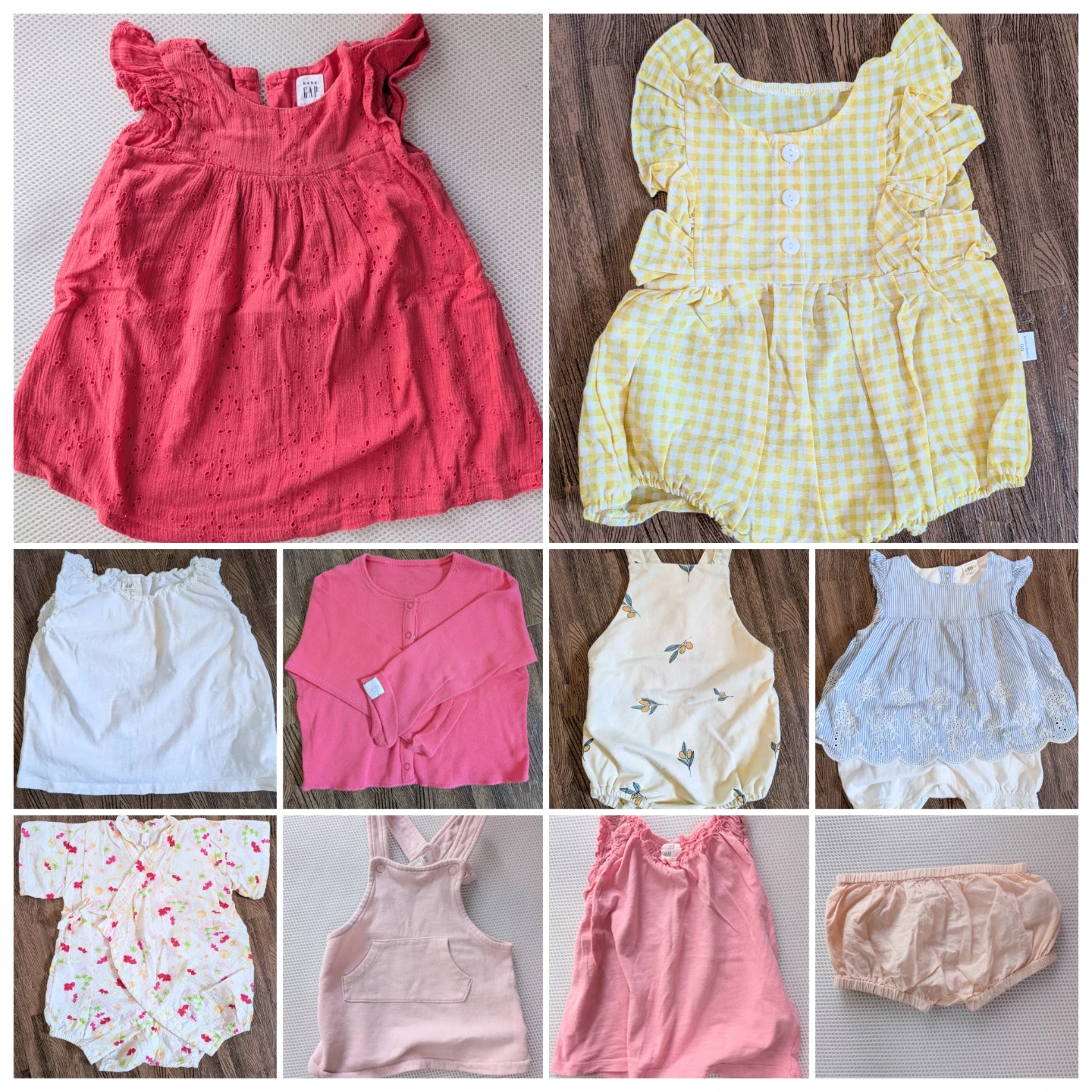 70㎝ベビー服10点まとめ売り ギャップ エイチアンドエムなど