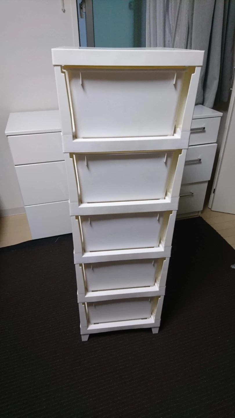 5段チェスト(プラスチック製 組立式)の写真3枚目
