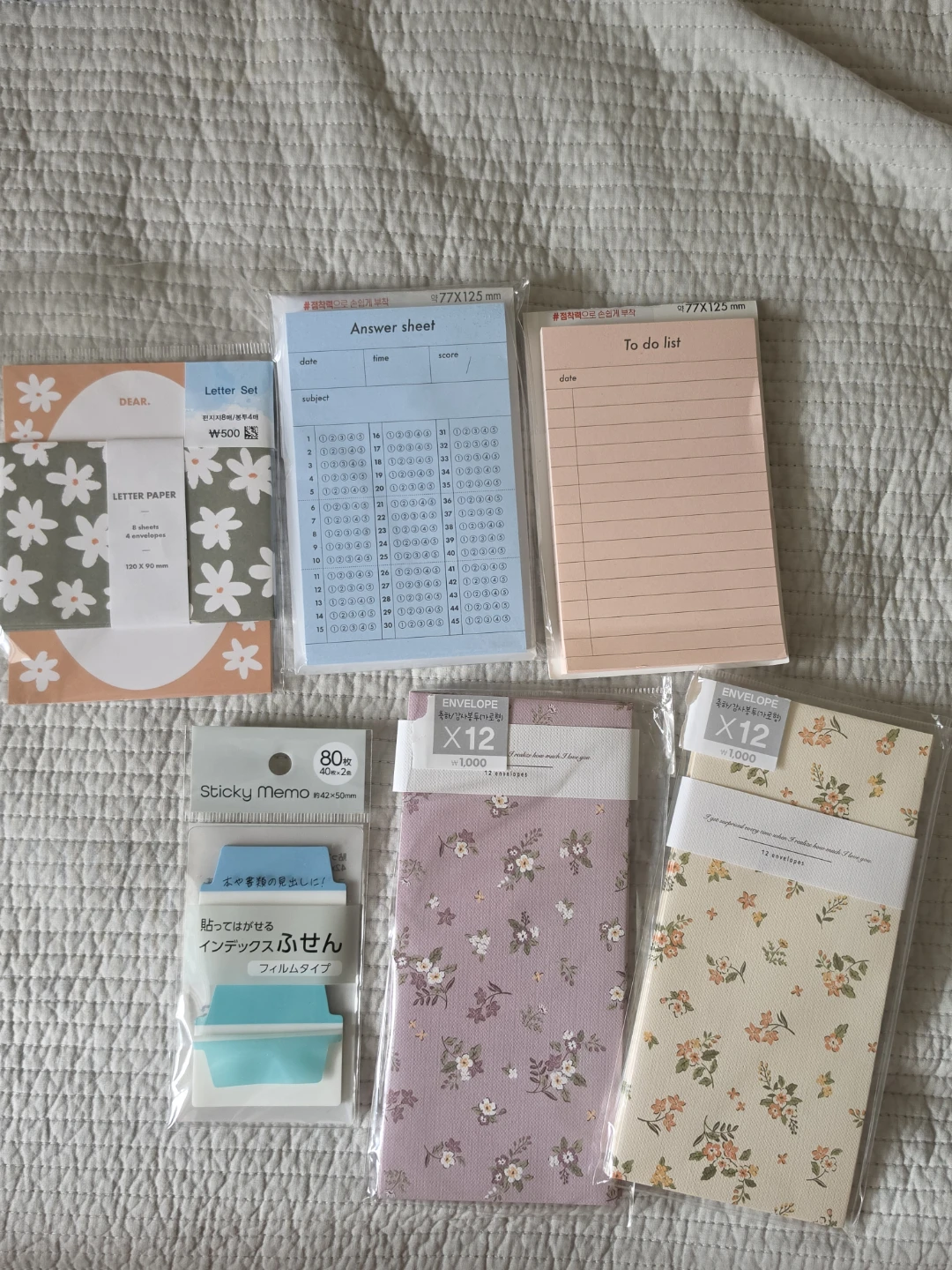 文房具 レターセット ふせん メモ帳 セット