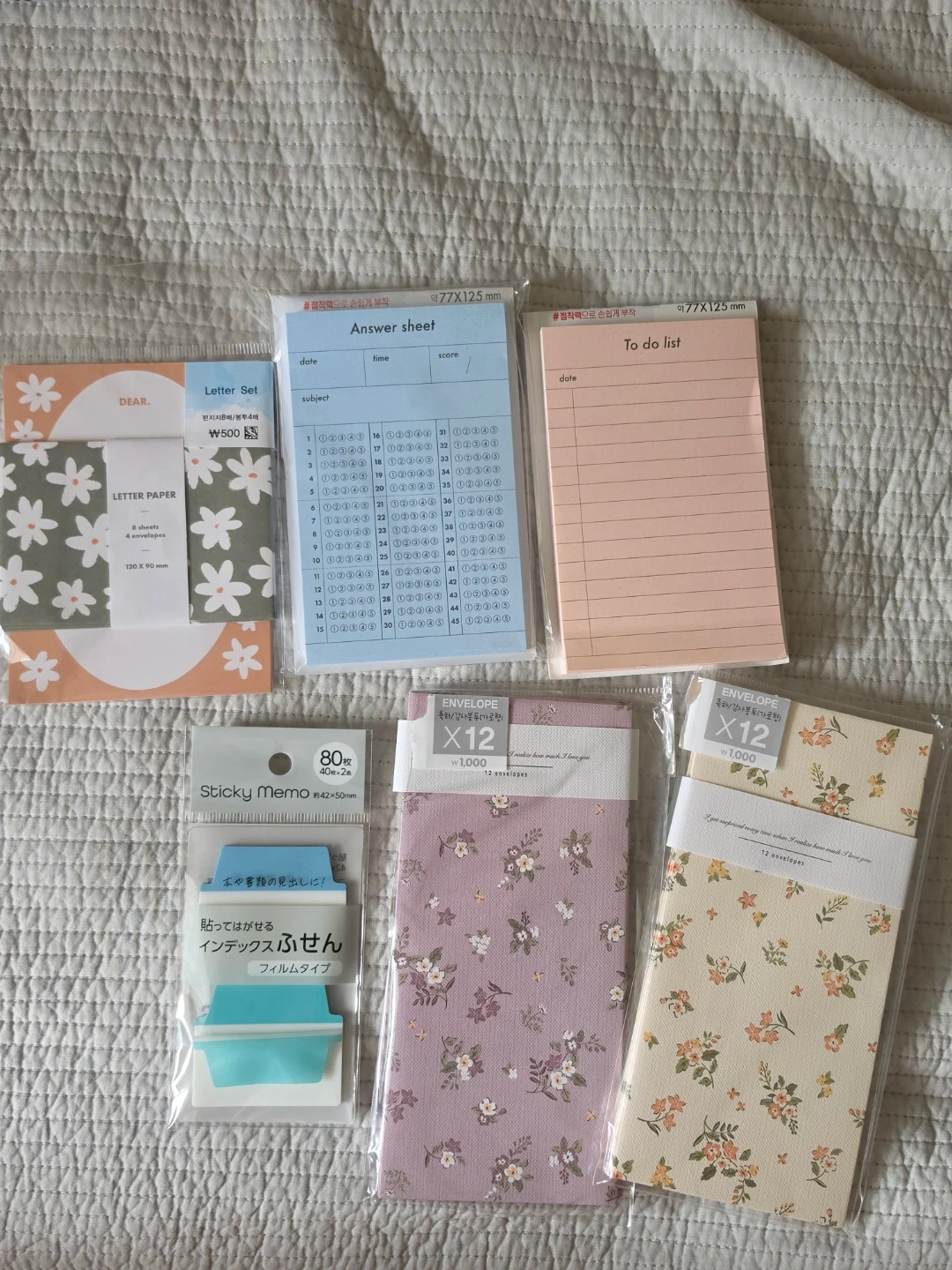 文房具 レターセット ふせん メモ帳 セット