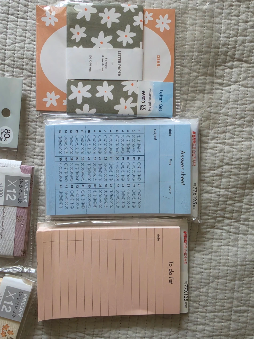 文房具 レターセット ふせん メモ帳 セットの写真3枚目
