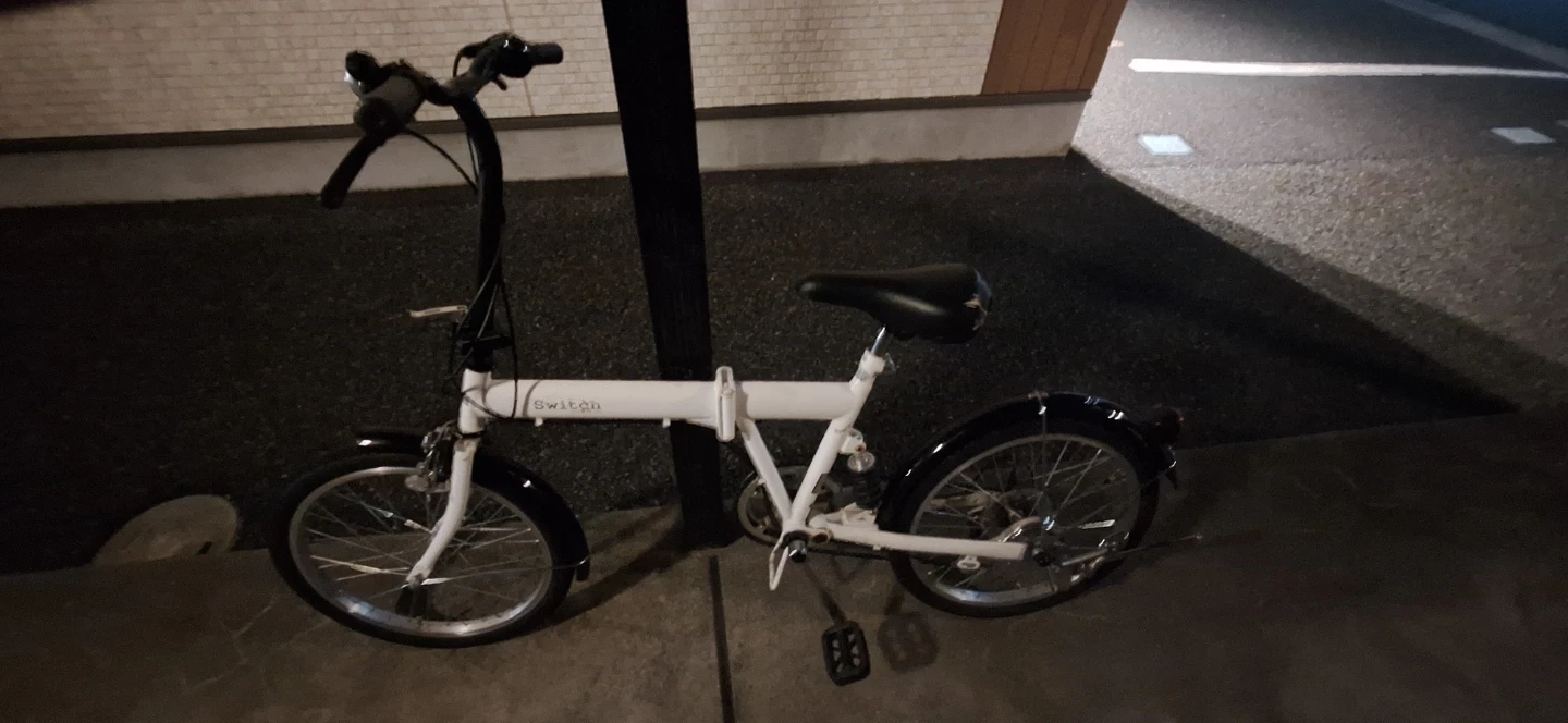 予約済み。期間限定早い者勝ち?!折りたたみ自転車 ホワイト