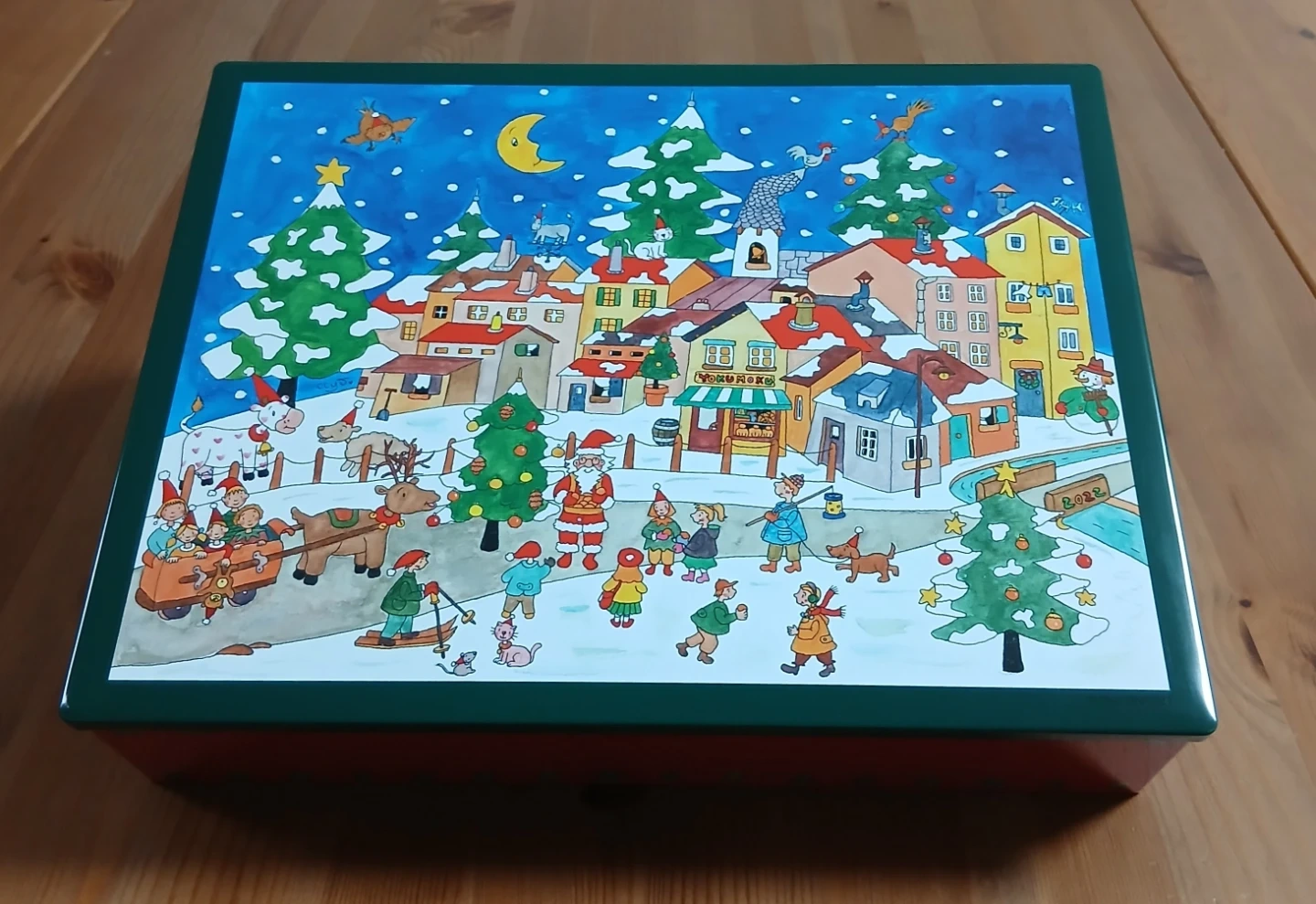 ヨックモック/ ホリーデーシーズンアソートクリスマス限定デザイン 空き缶