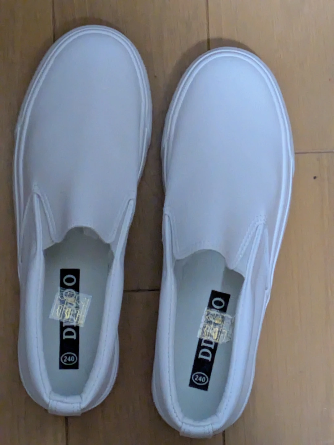 スリッポン ホワイト 24cm