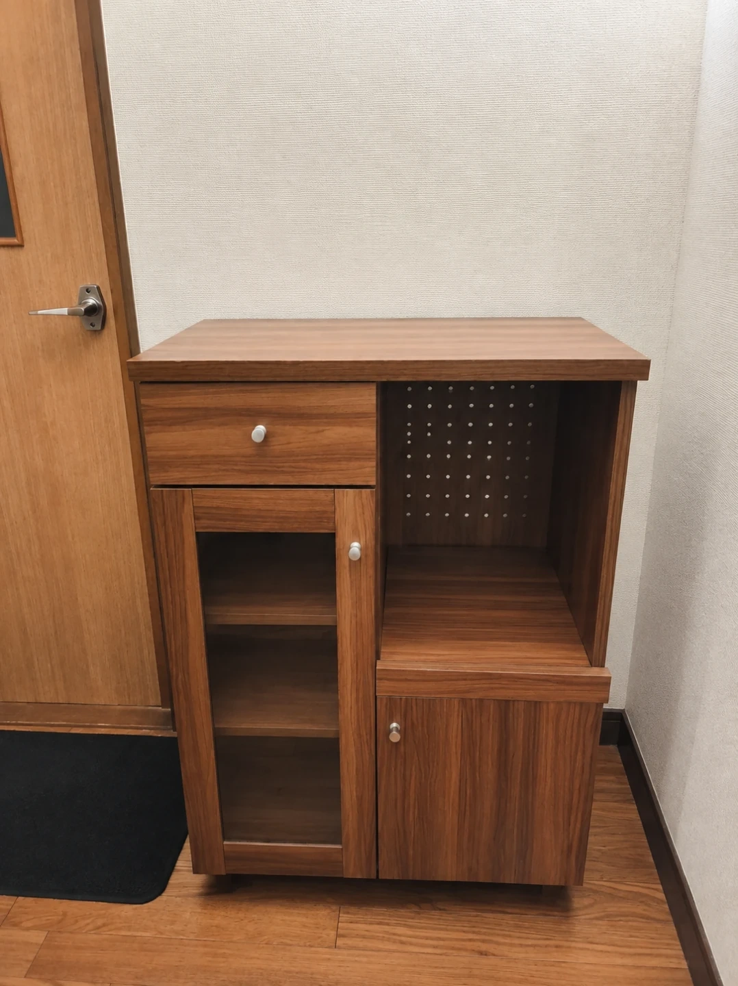 木製キャビネット キッチン収納棚