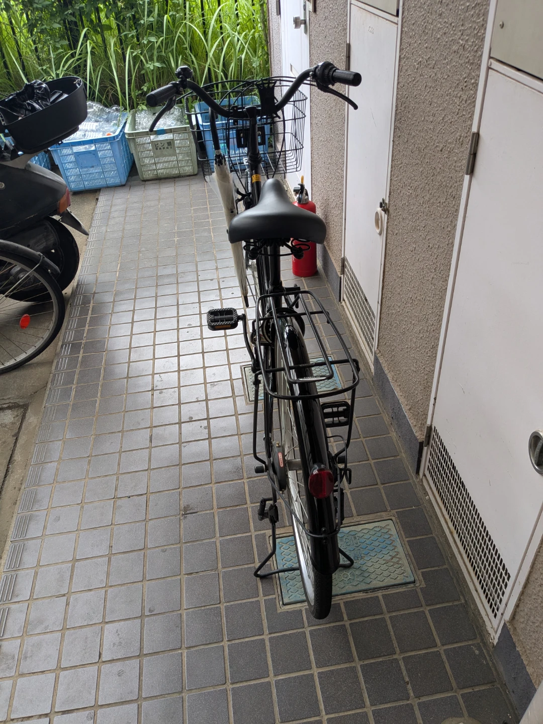 黒のシティサイクル 26インチオートライトギア付きプレシディオの写真7枚目