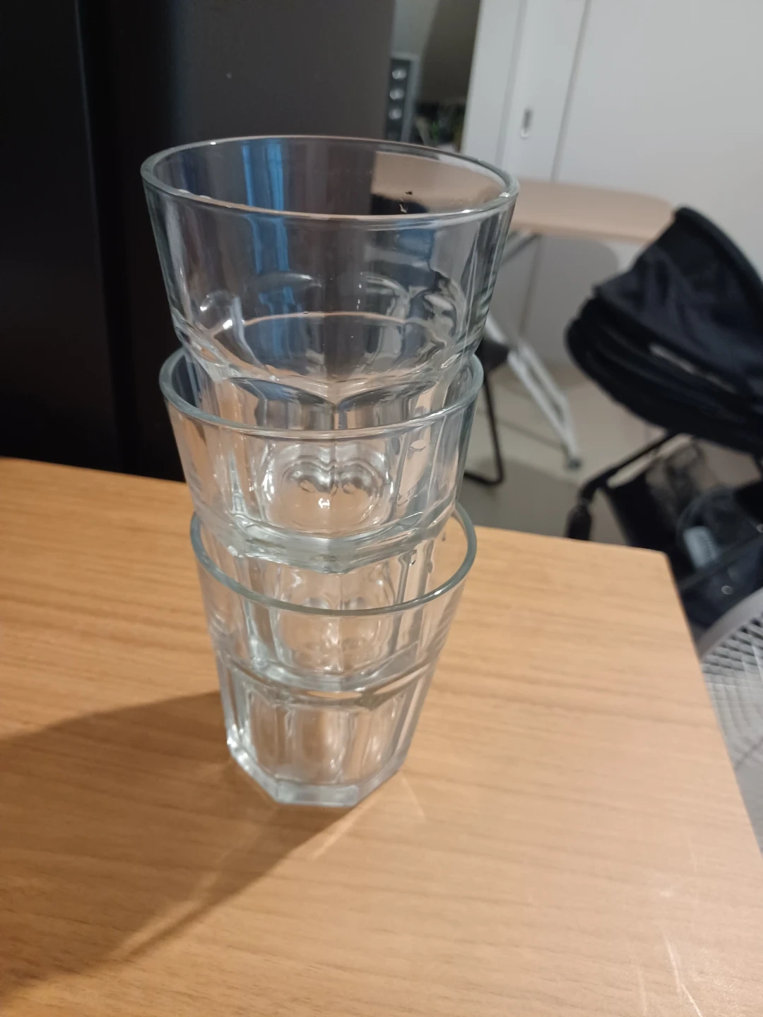 スタッキングガラスコップ 3個セット