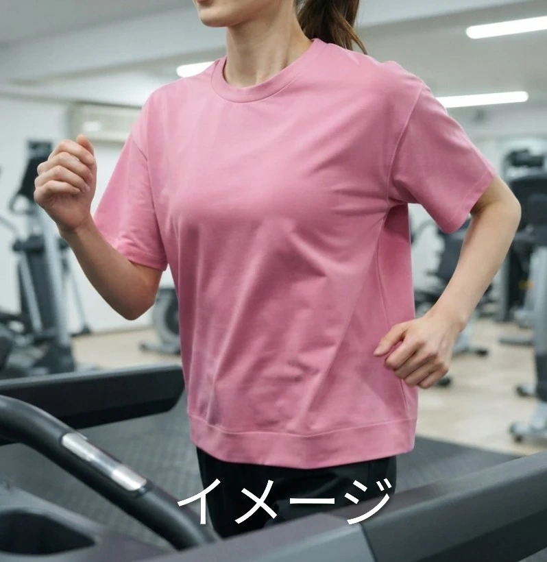 ピンク 半袖　CLOSSHI SPORTS Tシャツ LLサイズ（Mサイズの方使用していました）の写真5枚目