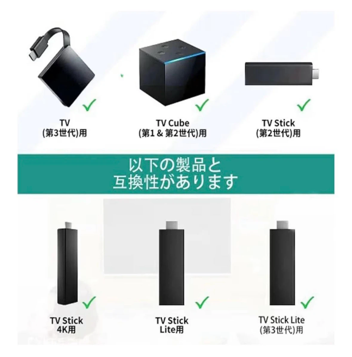 新品❤️Fire TV用 リモコン 互換品　Fire TV Stick対応 音声認識リモコン 4K Max/Cube交換用の写真3枚目