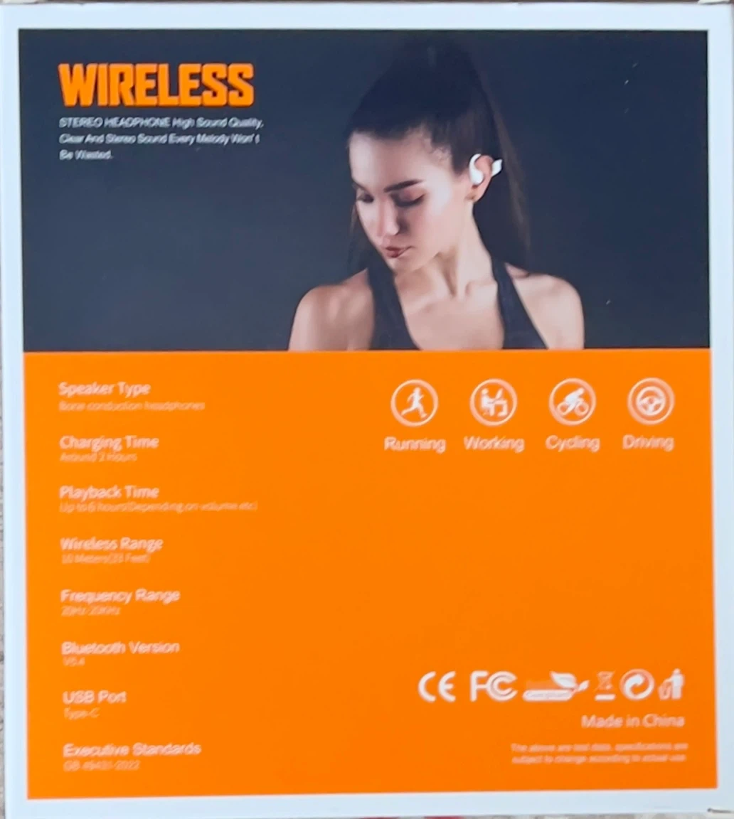 骨伝導イヤホン G01 Bluetoothの写真2枚目