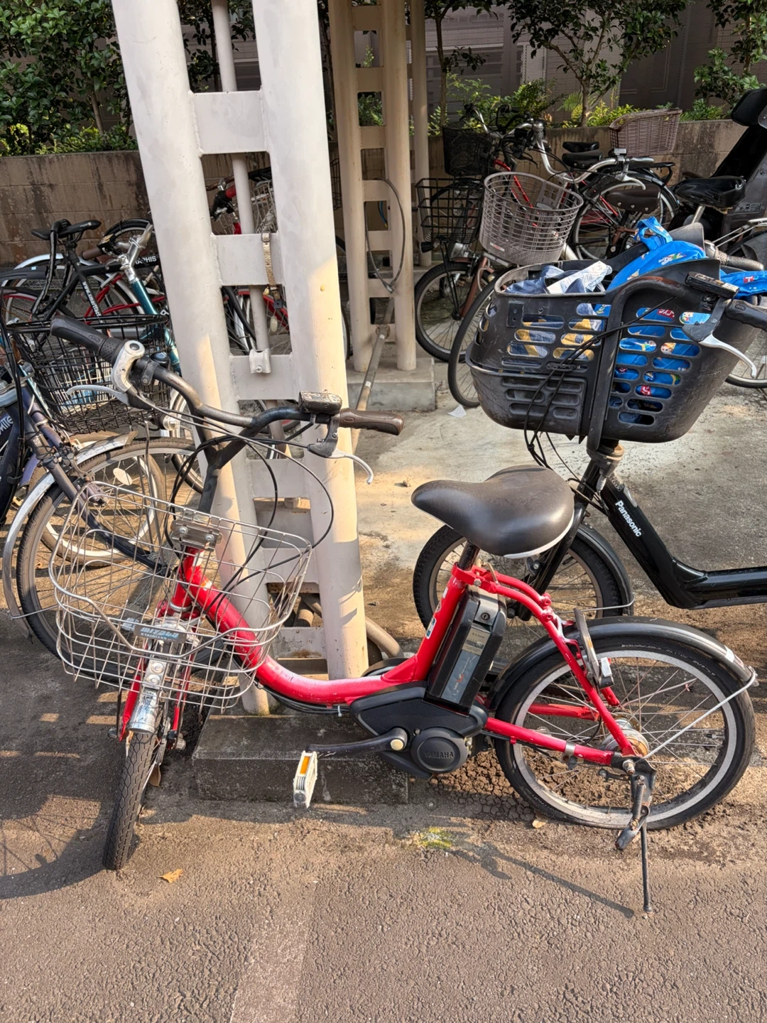 ヤマハ 電動アシスト自転車 PAS CITY-C 赤の写真3枚目