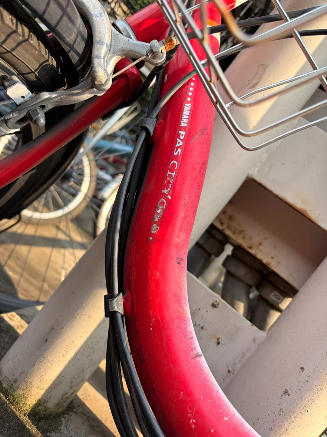 ヤマハ 電動アシスト自転車 PAS CITY-C 赤の写真5枚目