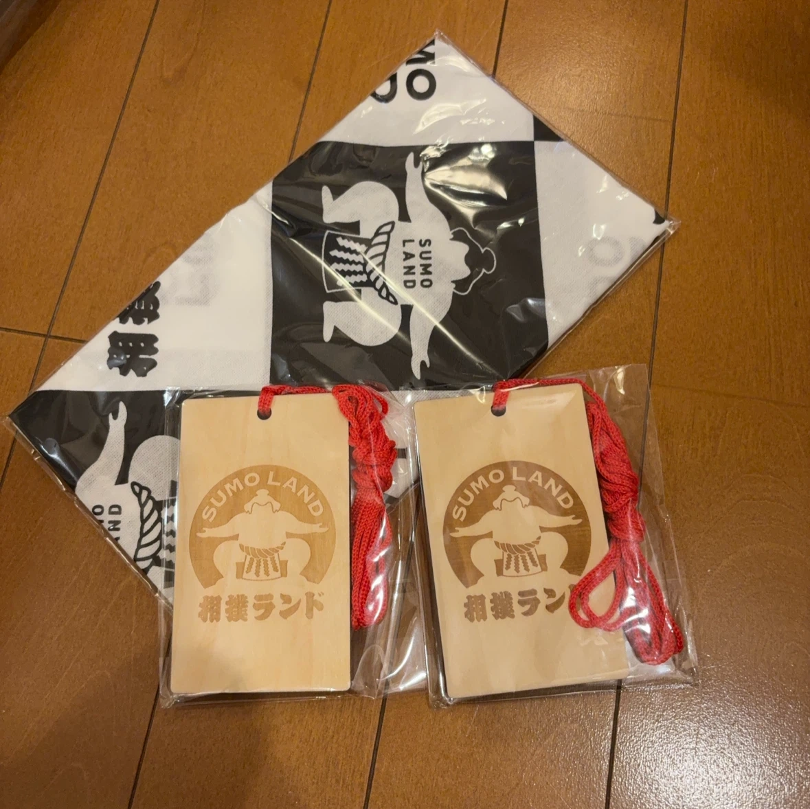 相撲ランド 木札手ぬぐいセット