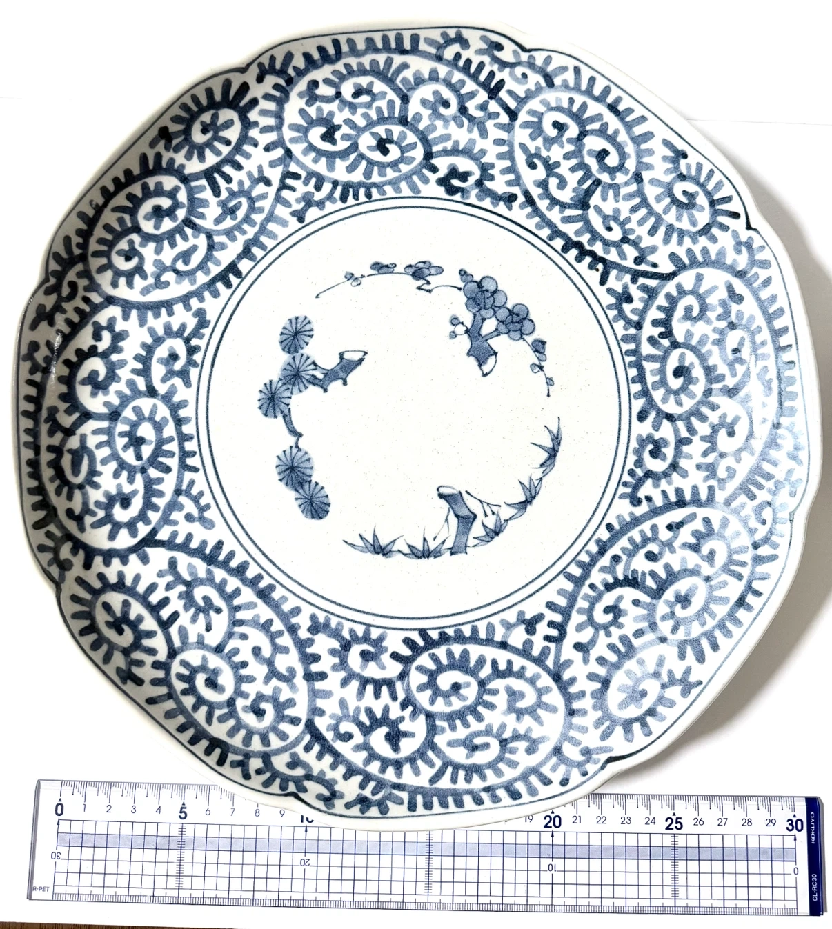 染付 皿 伝統工芸 和食器 大皿の写真2枚目