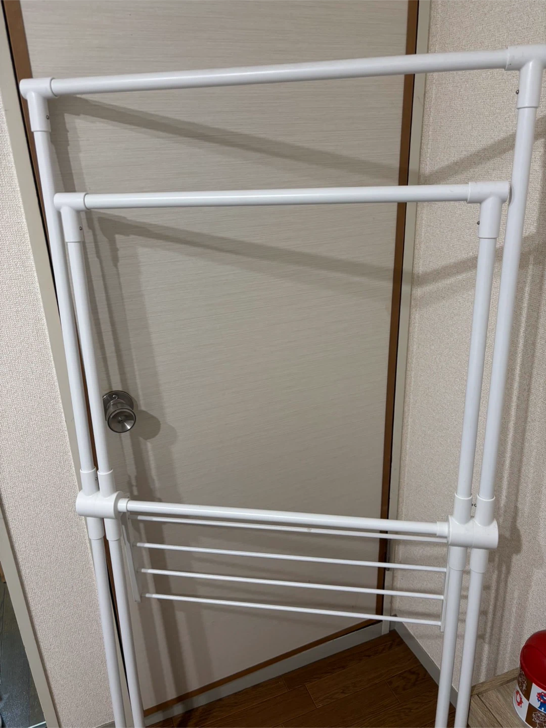 コンパクト X型物干し ホワイトの写真2枚目